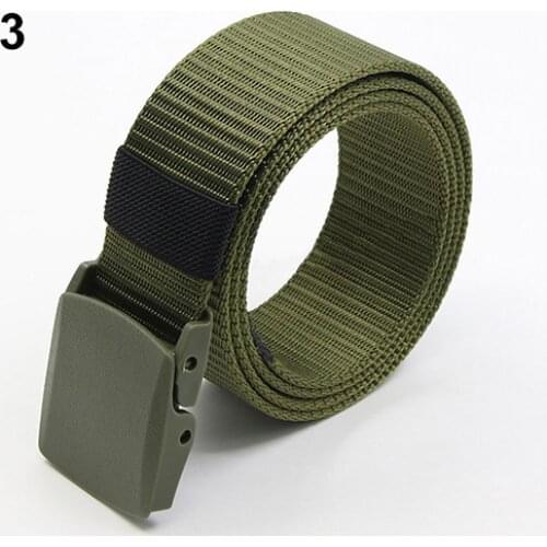 Mens Fashion Practical Sport Tactical Military Nylon Buckle Waist Belt Waistband Men Outdoor Travel Tactical Waist Belt