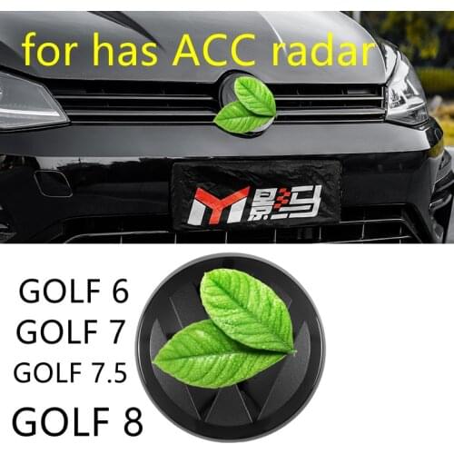 Not affect radar ACC function running flat Rear and Front car logo suitable for VW golf 6/7/7/7/8 and golf7/7.5 variants