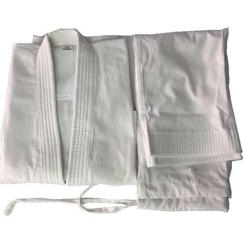 Long Sleeves White 10 Oz Cotton Fabric Standard Karate Competition Training Taekwondo & Karate Clothing
