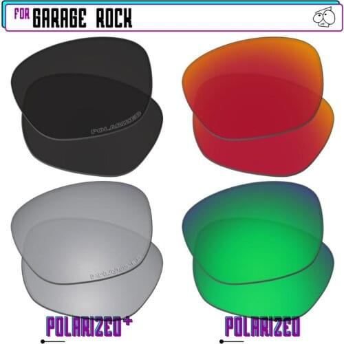 EZReplace Polarized Replacement Lenses for - Oakley Garage Rock Sunglasses - BkSrP Plus-RedGreenP