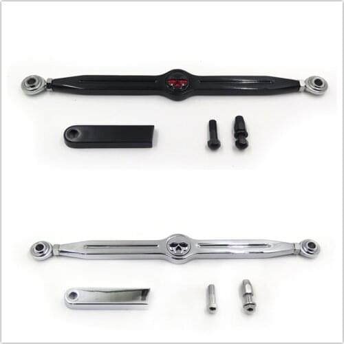 Free shipping motorcycle parts Black Gear Shift Linkage Skull For Harley Davidson Road King 1994-2015 Softail 86-15 Trike chrome