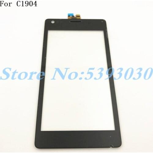 Top Quality 4.0 inches For Sony Xperia M C1904 C1905 Touch Screen Digitizer Sensor Panel Front Glass Lens With Logo