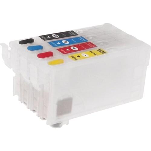 T802 T802XL Refillable Ink Cartridge For Epson WF-4720/WF-4730/WF-4740/ WF-4734 EC-4040/EC-4030/EC-4020 Printer Without Chip
