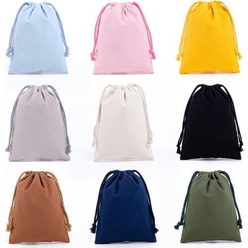 Fabric Organizer Bag Reusable Cotton Drawstring Bags for Sundries Fruit Vegetable Kitchen Produce Bags Drawstring Gift Pocket