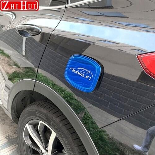Exterior Car Styling Fuel Gas Tank Cap Cover Stickers For HAVAL F7 F7X 2019 2020 2021 Stainless Steel Cover Stickers Accessories
