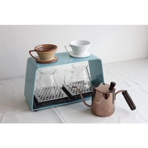 Welhome Acrylic welhome Drip coffee stand 2 hole/drip coffee maker stand/coffee cup stand with high quality and elegant design
