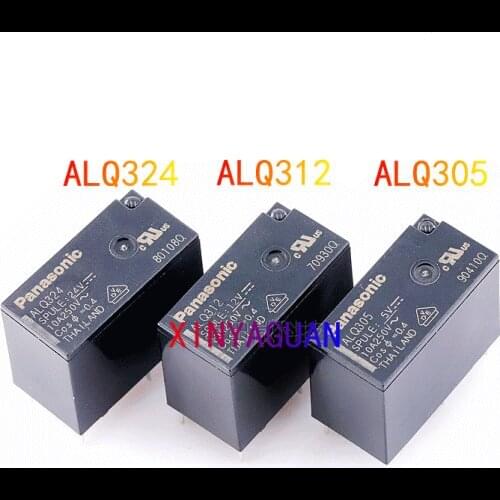 10Pcs/lot 100% new original relay ALQ305 ALQ312 ALQ324 4pin 10a250v a group of normally open can replace JQ1AP DC5V 12V 24V