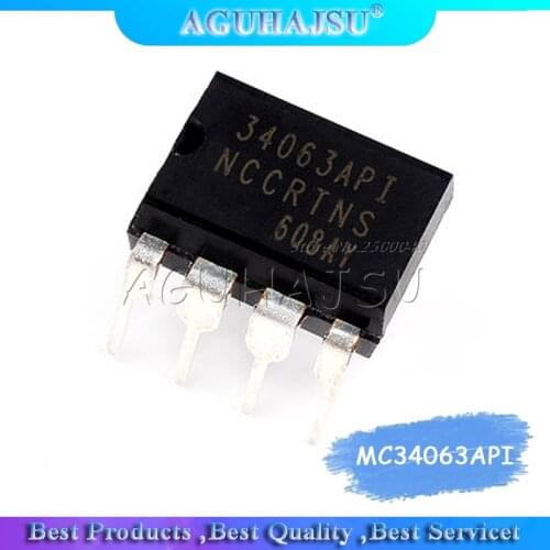 10PCS MC34063API DIP8 MC34063AP1 DIP MC34063 34063API DIP-8 new and original IC