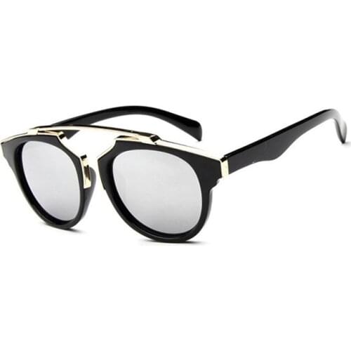 2020 Anti-Reflective sunglasses Childrens Boys and girls classic square silver Mirror plasstic glasses kids sun glasses uv400