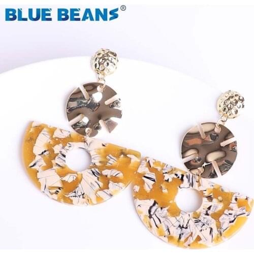 2020 Drop/Earrings for Women Bohemian Long Colorful Resin Dangle Earrings Jewelry Fashion Statement Earring Accessories Earing