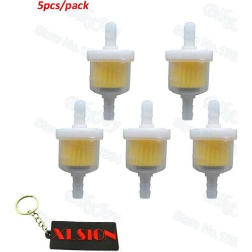 5pcs/pack Dirt Pit Bike Oil Fuel Petrol Filter with Magnet For Quad ATV Go Kart Motard Motor Moped Scooter Motorcycle Motorbike