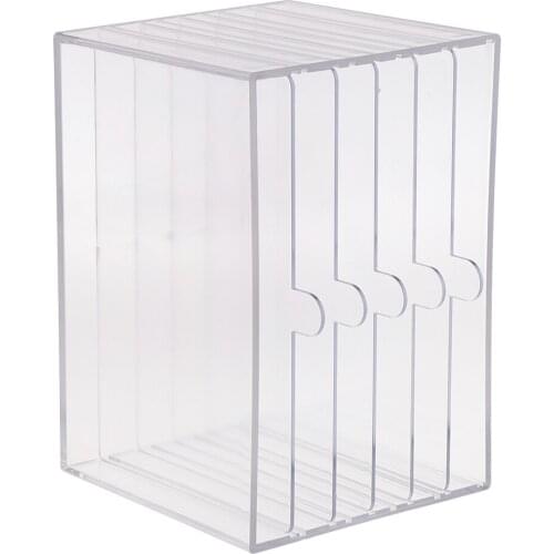 Acrylic Clear Box Nail Tips Stand Holders Acrylic Long Clear White Practice Stand Display Manicure Tools