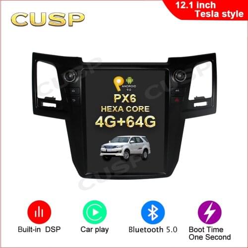 ANDROID CAR GPS Vertical screen For TOYOTA Fortuner 2004- GPS 12.1 inch 6 CORE RAM 4G ROM 64G Car Multimedia DSP CAR NAVIGATION