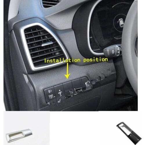 Car Stick Styling ABS Chrome Odometer Adjustment Switch Button Trim Frame 1pcs For Hyundai Tucson 2019 2020