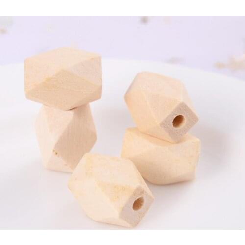 13X10mm 15X10mm Wooden Beads Hemu Long Octagonal Beads Making Bracelet Pacifier Chain Accessories For Marking Handmade Jewelry