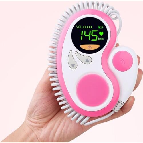 Fetal Doppler Baby Monitor LCD Display Portable Baby Heart Rate Monitor With Earphone YK-90B For Pregnant Women