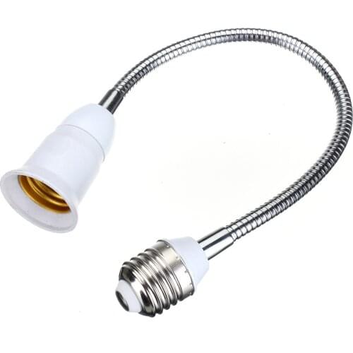 Beautiful Design E27 To E27 40CM Length Flexible Extend Extension LED Light Bulb Lamp Base Holder Screw Socket Adapter Converter