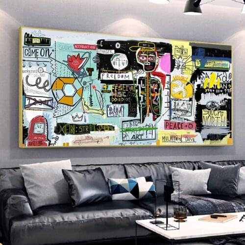 Graffiti Street Art Inspirational Canvas Painting Wall Art Pictures Abstract Pattern Modern Culture Style for Home Decor