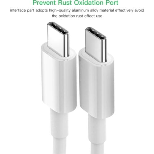 USB C to USB C fast Charging Dual Type C Cable for iPad Pro 25cm/1m/2m Quick Charge Cable For Xiaomi 10 Redmi 10X Pro K30 8A 9
