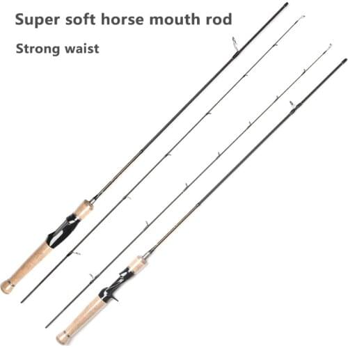 Fishing Rod Carbon Solid Horse Mouth Rod Ul Soft Distance Casting Rod Throwing Sea Fishing Rod Fishing Tools Fishing Fish Tackle