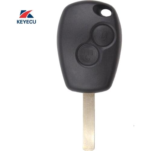 KEYECU Replacement Remote Car Key Fob 2 Button 433MHz PCF7947 for 2006-2010 Renault Clio Kangoo Master Modus Twingo