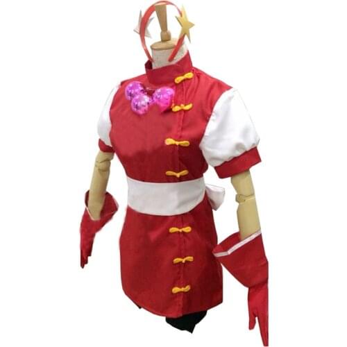 2017 The King of Fighters Athena Asamiya Red And White Cosplay Costume