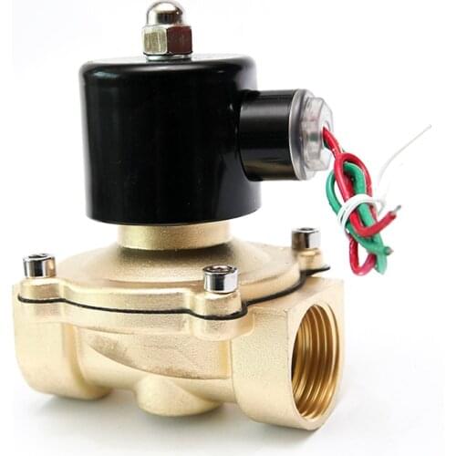 DN25 Brass Electric Solenoid Valve DC12V DC24V AC220V 110V Normally Closed/Open Solenoid Valve For Water Oil Air
