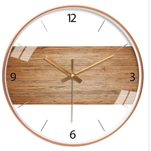 New Design Wall Clock Simple Modern Design Wooden Clocks for Bedroom Wood Wall Watch Home Decor Silent