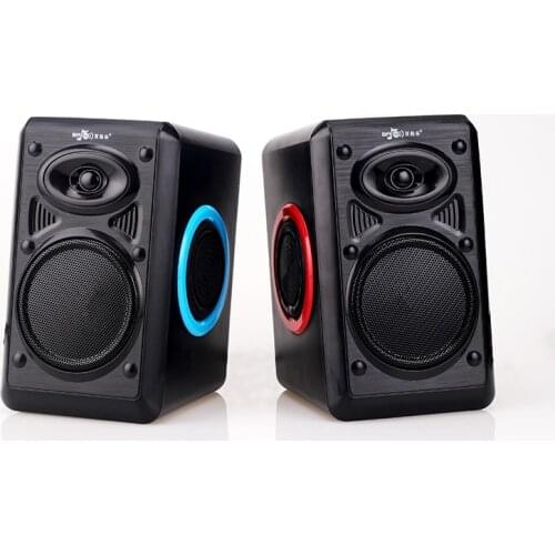 Surround Computer Speakers with Deep Bass USB Wired Powered Multimedia Speaker for PC Laptops Builtin Four Loudspeaker Diaphragm