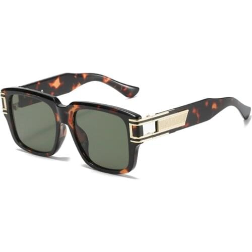 Retro Oversized Luxury Brand Design Sunglasses Fashion Square Sun Glasses for Men And Women Vintage Tortoiseshell Frames Eyewear