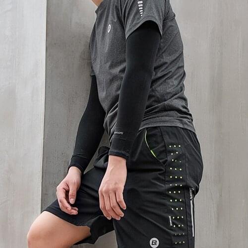 1 Pair Unisex Cooling Arm Sleeves Cover UV Sun Protection Outdoor Men Nylon Cool Arm Sleeves for Cycling Running Hiding Tattoos