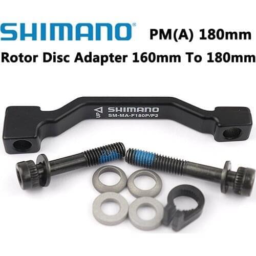 Original Shimano MA F180P/P2 Post Mount Disc Brake Adapter (Front) (180mm) (P/P) 7 in Disc brake rotor PM A pillar Brake Disc
