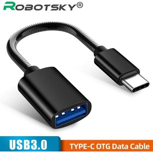Portable USB Type C OTG Adapter Cable Usb-c Male to USB 3.0 Female Data Sync Converter 14CM Type C Phone Cord for Xiaomi Samsung