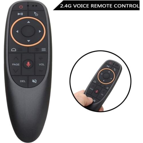 New G10 2.4Ghz Air Mouse Voice Remote Control Wireless Smart Remote With USB Receiver for TV Android Box PC Laptop