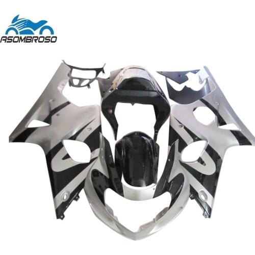 Top selling Fairing kits for SUZUKI K2 GSXR 1000 2000 2001 2002 white black plastic racing gsxr1000 fairings CM52