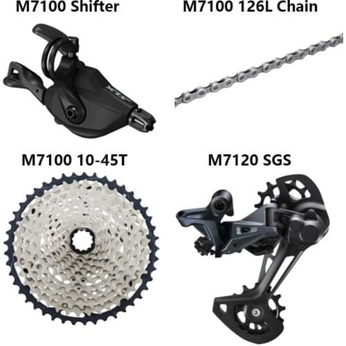 SLX M7100 1x12 12Speed 10-51T Groupset SL+RD+CS+HG M7100 Shifter Rear Derailleur Cassette Chain