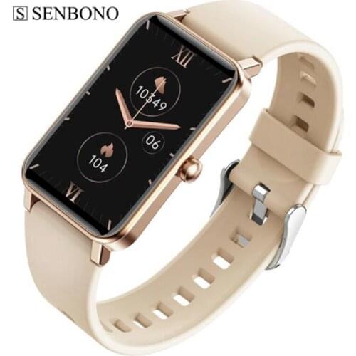 SENBONO Smart Watch Women IP68 Waterproof Bracelet Sports Wristband Fitness Tracker Band Smartwatch Lady for Android IOS Huawei