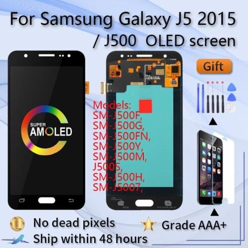 Super AMOLED For Samsung Galaxy J5 J5007 J500H J500M LCD Display Touch Screen Digitizer Mobile Phone LCD Screens Accessories