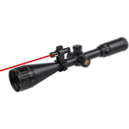 Tactical Compact Hunting Mini Red Dot Laser Adjustable Switch 632nm For 1-inch 25.4mm Tube Riflescope Air Rifle Collimator Sight