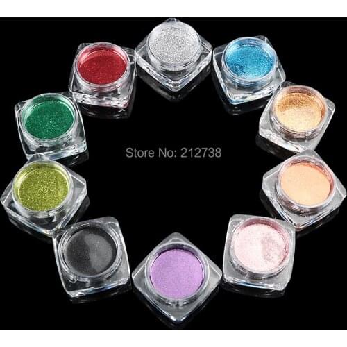 High quality 10pcs glitter powder for Temporary tattoo body art paint Pigment Decal Fancy Women DIY Henna free shipping