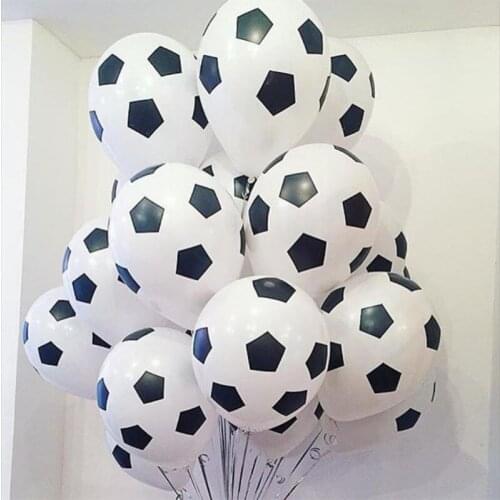 10pcs/lot 12inch Sports Theme Latex Helium Football Balloon Boy Adult Birthday Party Decor Kid Toys Inflate Soccer Balloon Balls