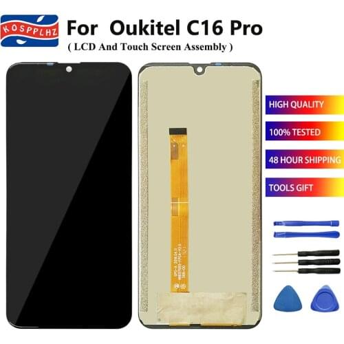For Oukitel C16 Pro LCD Display + Touch Screen Digitizer Assembly 5.71" For Oukitel C16Pro Phone Original Repair Parts + Tools