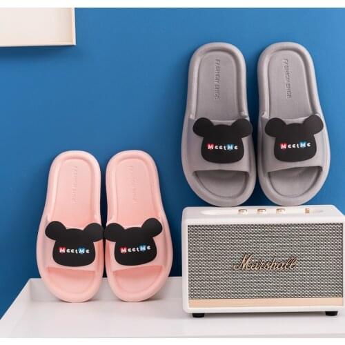 2021 New Women Summer Slippers Slide Sandals Beach Slides Cartoon Foam Flip Flops Non-slip Soft Sole Women Men Lovers Shoes