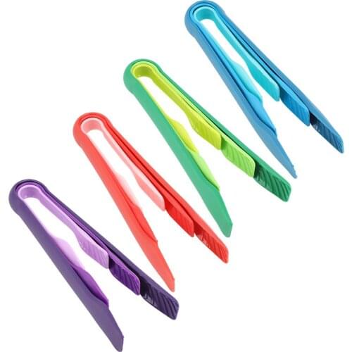3Pcs Plastic Kitchen Tongs Serving Cooking Tongs For Barbecue Cooking Salad Grilling Frying Kitchen Utensils