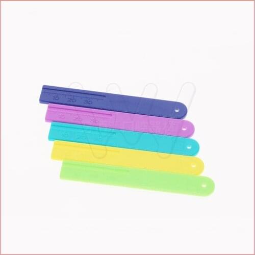 5pcs Endodontic Span Measure Dental Scale Gutta Percha Point Ruler