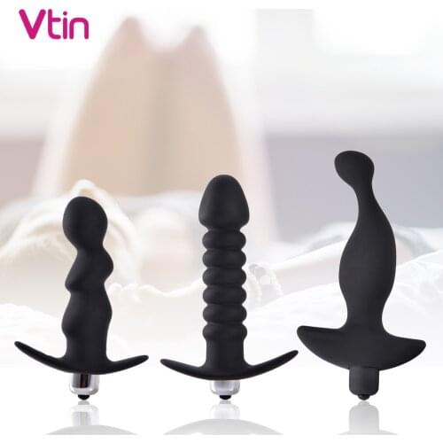 Anal Butt Plug Vibrating Prostate Massager Erotic Toy Vibrator Anal Plug Private Goods for Men Women Sex Shop