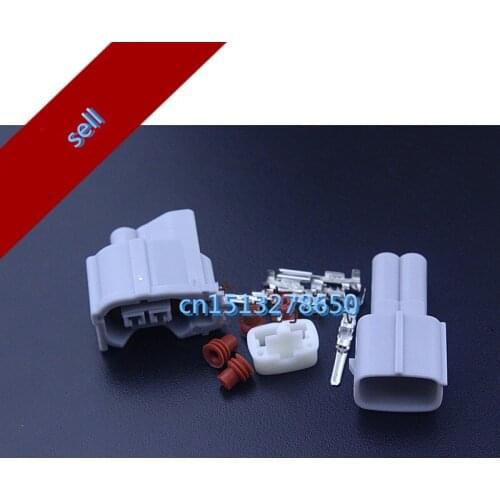 Free Shipping TOYOTA 5 set Fuel Injector Plug Car Waterproof 2 Pin way Electrical Wire Connector Plug automobile Connector
