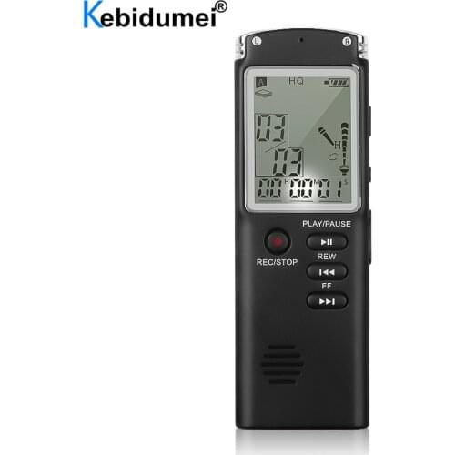 Kebidumei 8GB Voice Recorder USB Professional 96 Hours Dictaphone Digital Audio Voice Recorder With WAV MP3 Player