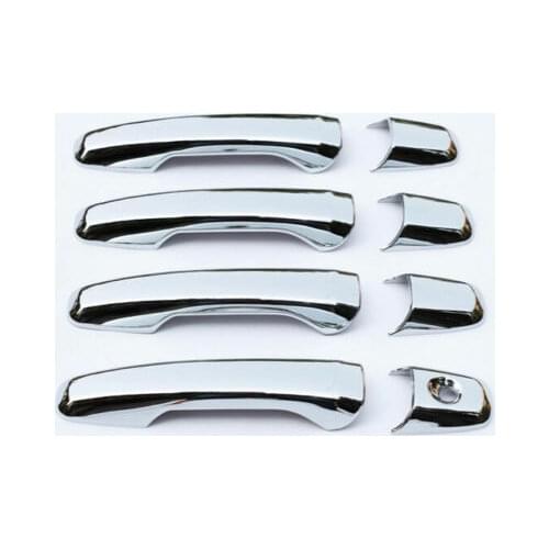 For Ford Explorer 2011- 2018 2019 ABS Chrome Side Door Handle Cover Trim 8pcs Car modification Auto parts