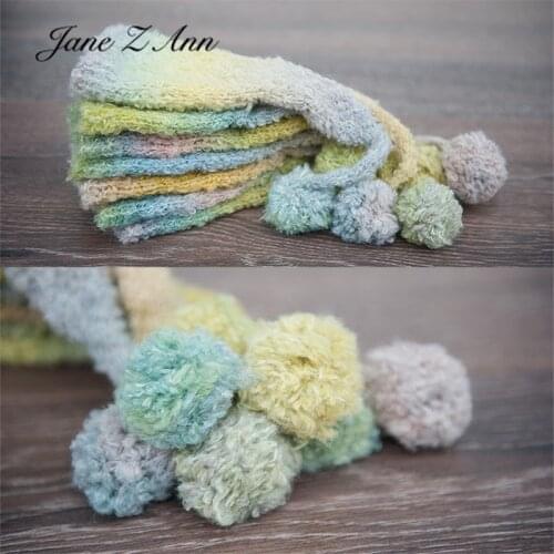 Jane Z Ann Newborn cute tenderr rainbow color hat baby props for photography studio shooting accessories